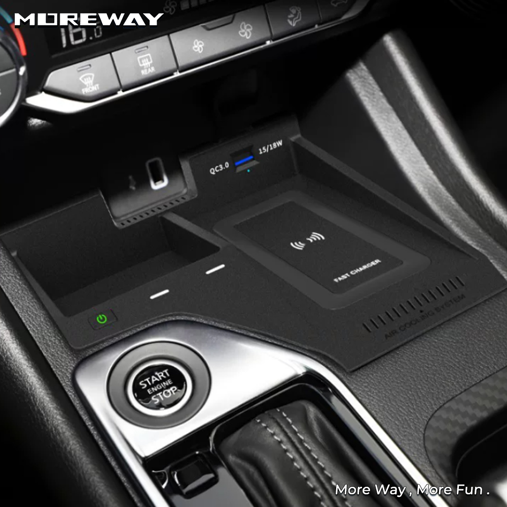 Wireless Car Charger Mount Fast Charging - حامل هاتف للسيارة مع شاحن لاسلكي