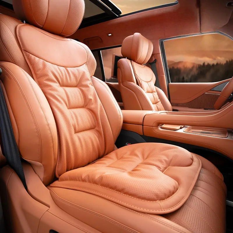Leather Car Seat Covers Full Set Universal - أغطية مقاعد سيارات عالمية من جلد