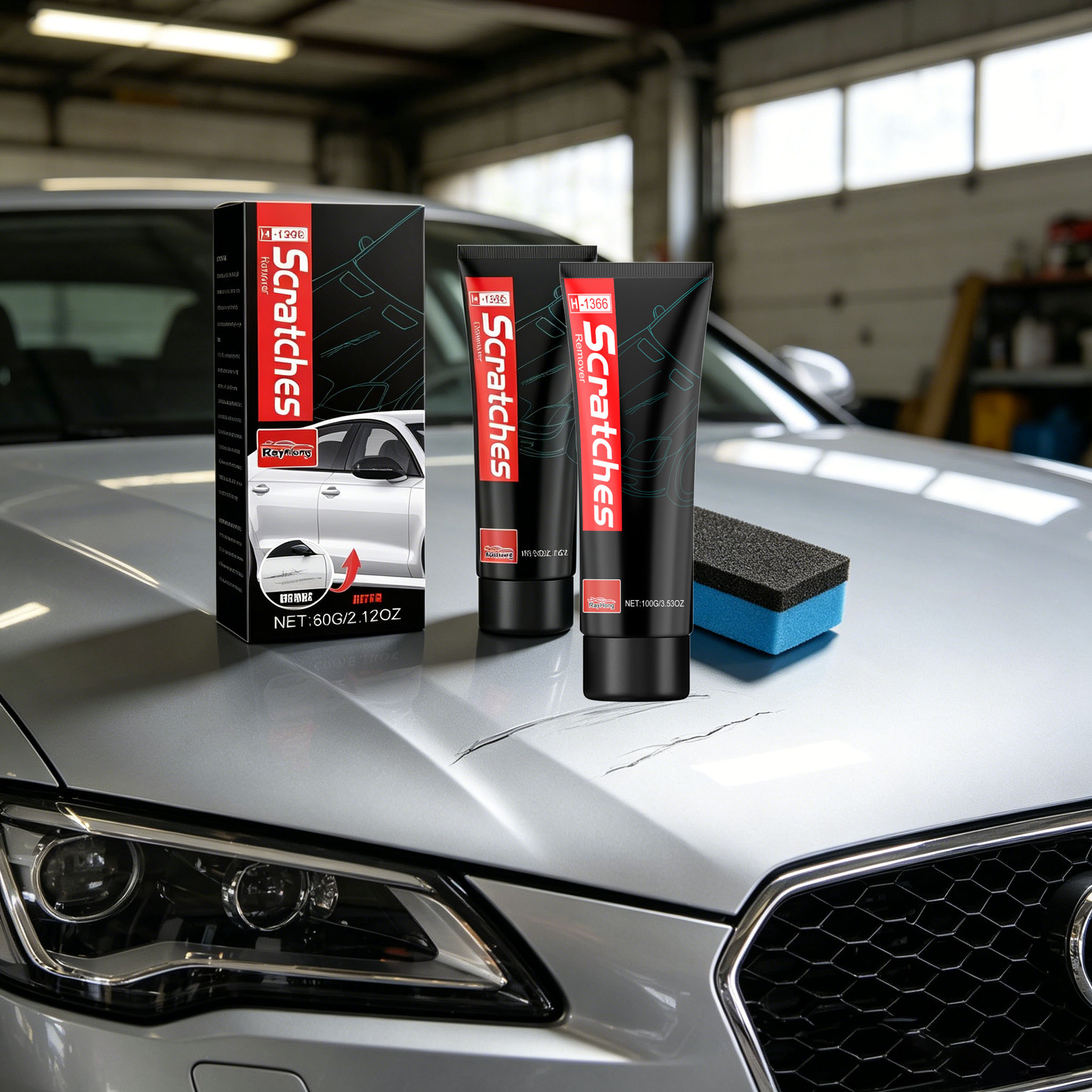Car Scratch Repair Polishing Wax Paste - معجون إزالة خدوش السيارات، يزيل الخدوش