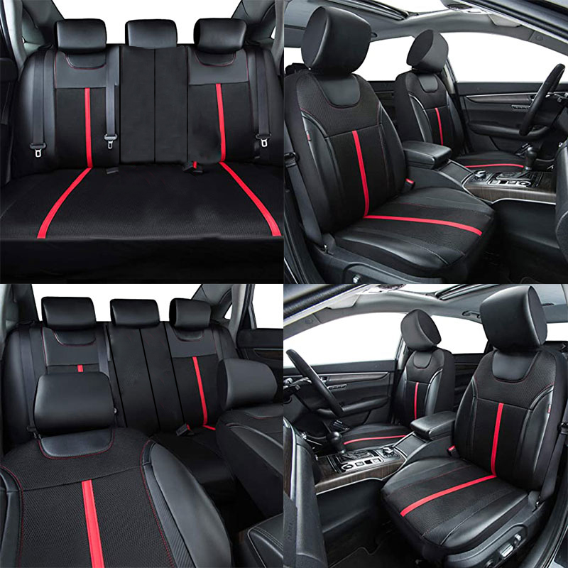 أوتو كينج - غطاء مقعد سيارة عا - مراجعة Leather Car Seat Covers Full Set Universal وسعره