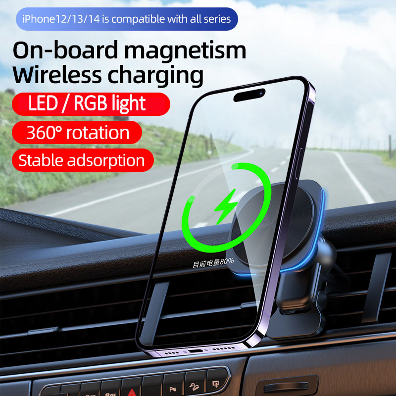حامل شحن سريع للسيارة مع شاحن  - مراجعة Magnetic Phone Holder For Car Vent وسعره