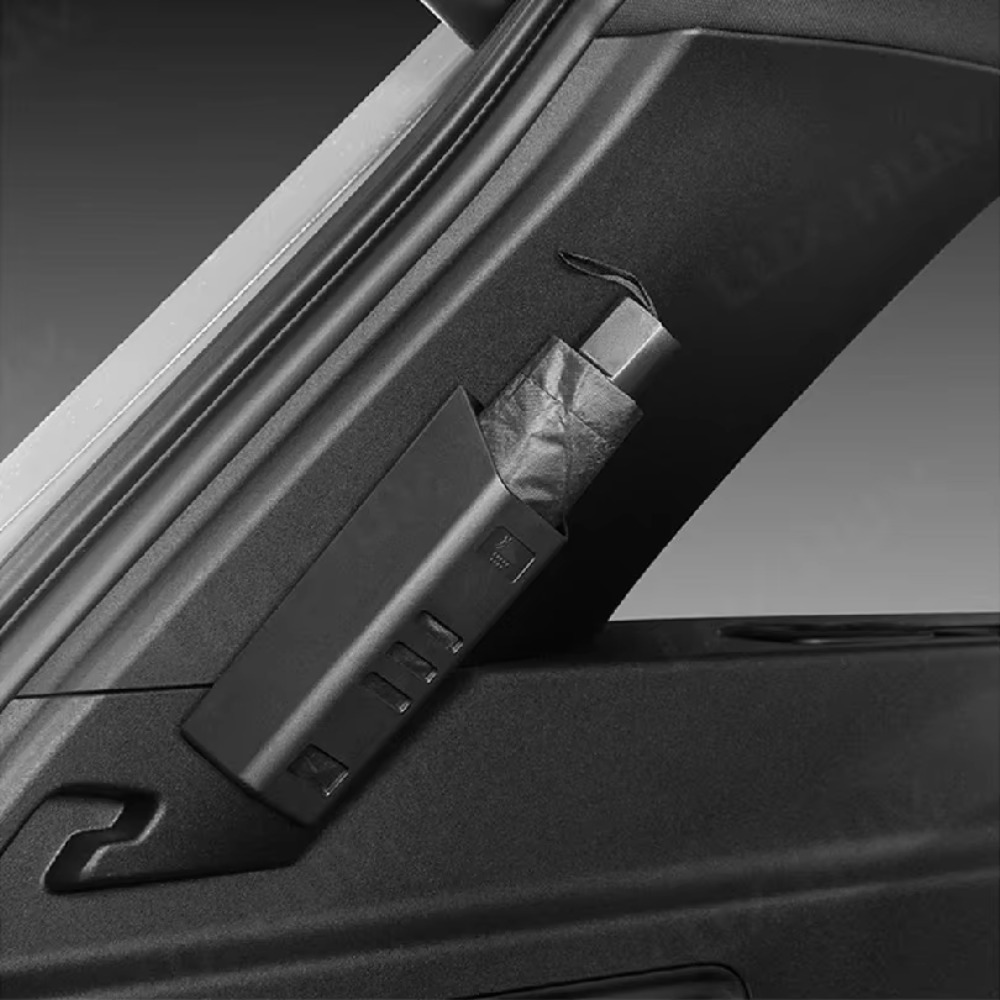 حامل مظلة للسيارة لصندوق الأمت - مراجعة Car Trunk Organizer Foldable Storage Box وسعره