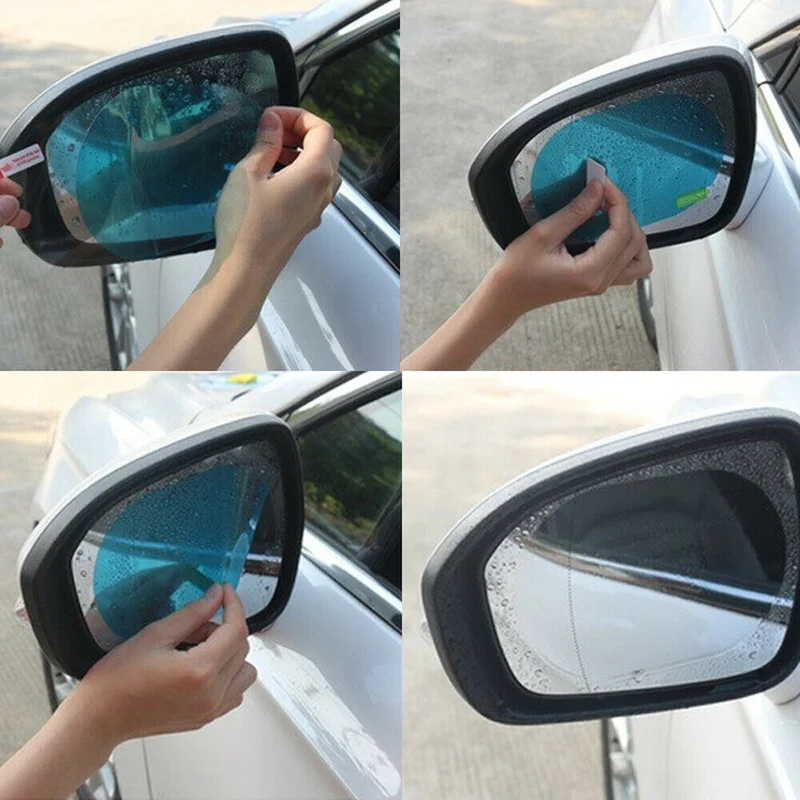 2 قطعة سيارة ملصق غير نافذ للم - مراجعة Anti Glare Car Rearview Mirror Film وسعره