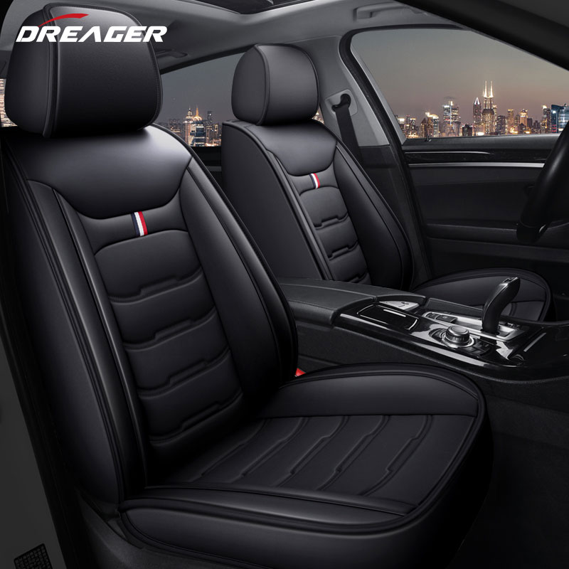 أغطية مقاعد السيارة العالمية ا - مراجعة Leather Car Seat Covers Full Set Universal وسعره