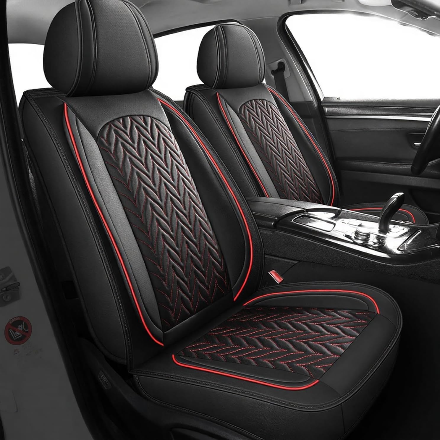 حماية شاملة لمقاعد السيارات، ط - مراجعة Leather Car Seat Covers Full Set Universal وسعره