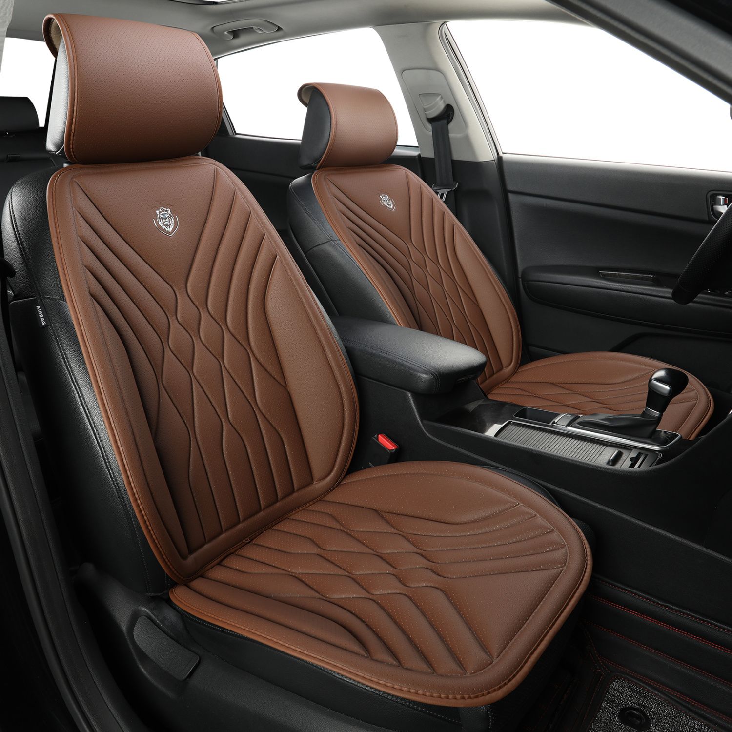 مجموعة كاملة من أغطية مقاعد ال - مراجعة Leather Car Seat Covers Full Set Universal وسعره