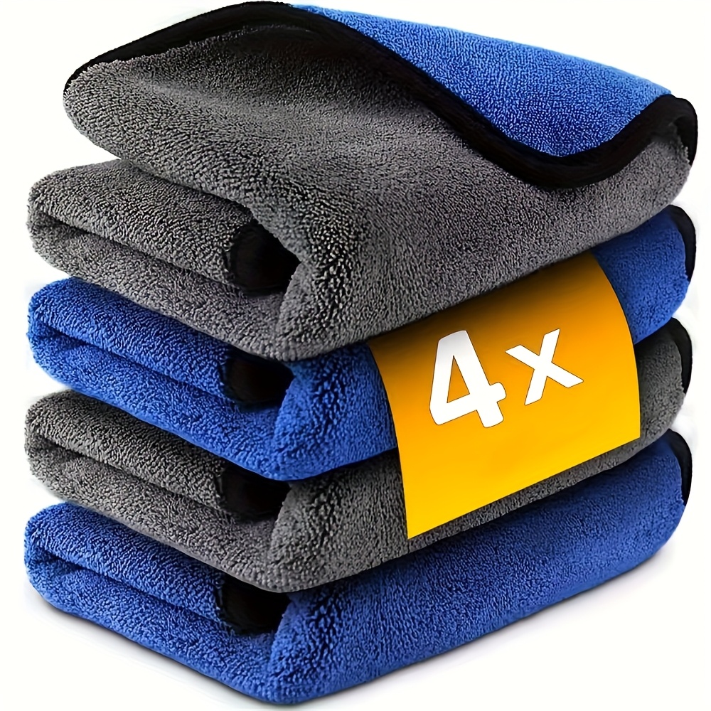 1-10 قطع مناشف تنظيف السيارات  - مراجعة Microfiber Car Drying Towel Super Absorbent وسعره