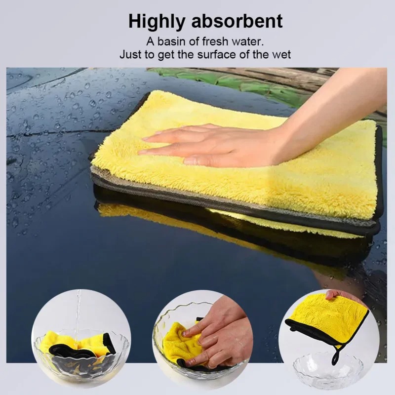 مناشف تنظيف السيارات من الأليا - مراجعة Microfiber Car Drying Towel Super Absorbent وسعره