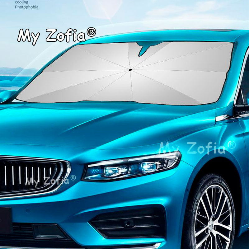 واقي شمس أمامي قابل للطي على ش - مراجعة Car Sunshade Windshield Umbrella Foldable وسعره