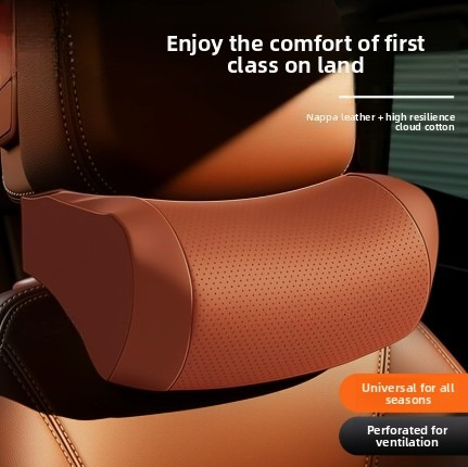 وسادة رقبة للسيارة من الفوم ال - مراجعة Memory Foam Car Neck Pillow Lumbar Support وسعره