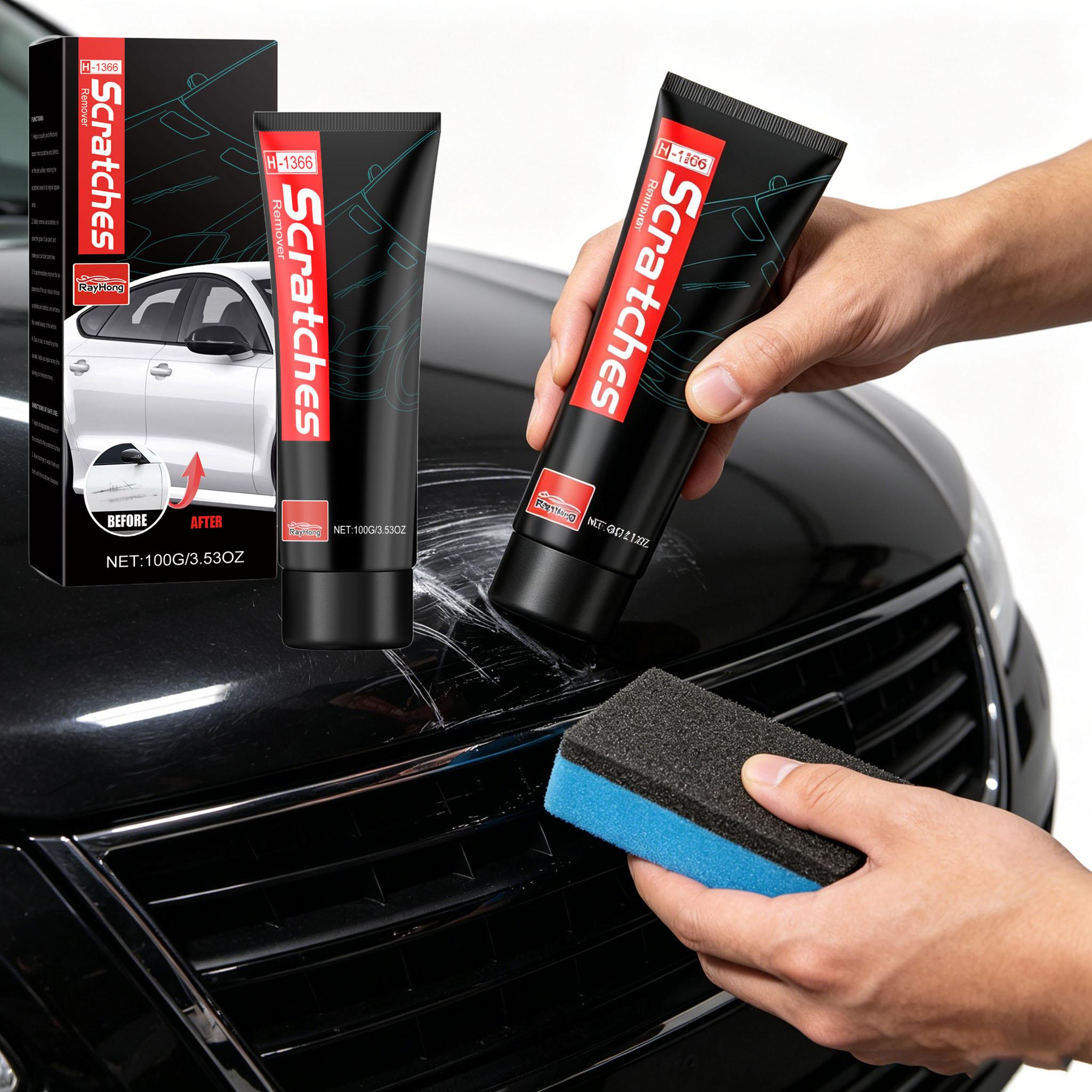 معجون إزالة خدوش السيارات، يزي - مراجعة Car Scratch Repair Polishing Wax Paste وسعره