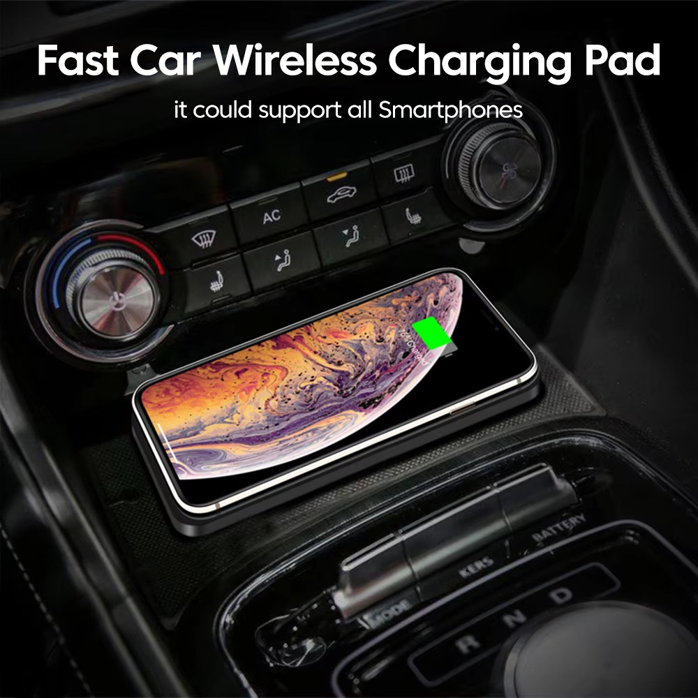 شاحن لاسلكي 15 واط للسيارة مع  - مراجعة Wireless Car Charger Mount Fast Charging وسعره